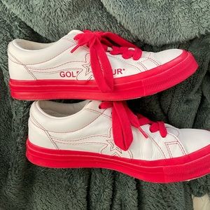 *MENS 6/WOMENS 7.5* Converse One Star Ox Golf Le Fleur Color Block Pack Red